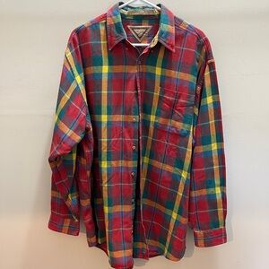 Plaid Multicolor Casual Button Down Shirt